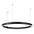 Светильник SP-CIRCLE-HANG-O3535-D700-40W Warm3000 (RAL9005, 120 deg, 230V) IP40 LED (Arlight, Алюминий)