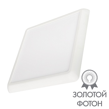 Светильник CL-FIOKK-S300x300-25W Day4000-MIX (WH, 120 deg, 230V) (Arlight, IP44 Пластик, 3 года)