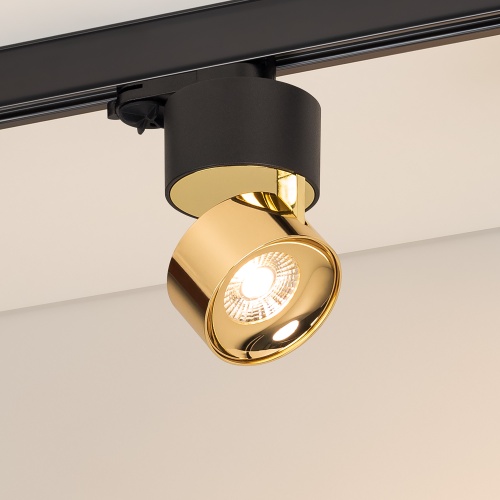 Светильник SP-PLURIO-TRACK-4TR-R77-9W Warm3000 (BK-BRS, 36 deg, 230V) (Arlight, IP20 Металл, 3 года)