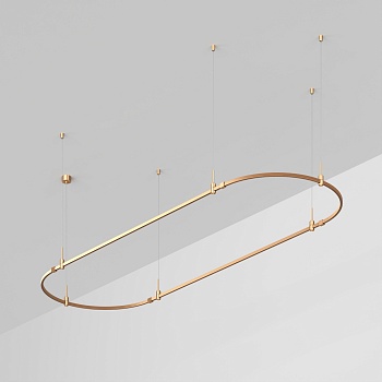 Основание ART-APRIORI-OVAL-HANG-3000x1000 (GD) (Arlight, IP20 Металл, 3 года)