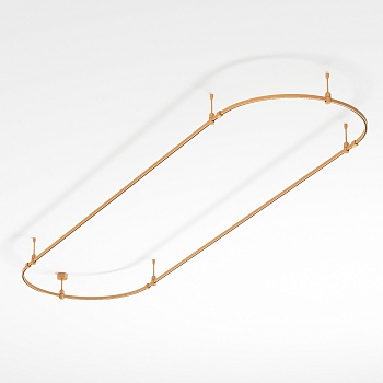 Основание ART-APRIORI-OVAL-ROD-200-3000x1000 (GD) (Arlight, IP20 Металл, 3 года)