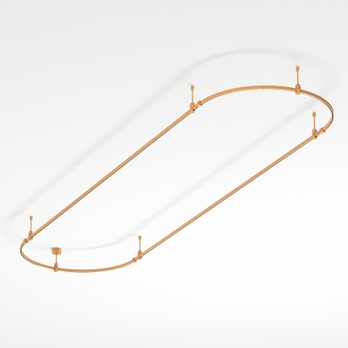 Основание ART-APRIORI-OVAL-ROD-200-3000x1000 (GD) (Arlight, IP20 Металл, 3 года)