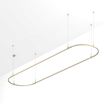 Основание ART-APRIORI-OVAL-HANG-4000x1000 (OG) (Arlight, IP20 Металл, 3 года)