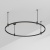 Основание ART-APRIORI-ROUND-ROD-400-R1200 (BK) (Arlight, IP20 Металл, 3 года)