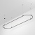Основание ART-APRIORI-OVAL-HANG-4000x1000 (BK) (Arlight, IP20 Металл, 3 года)