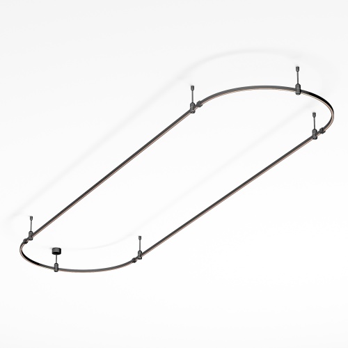 Основание ART-APRIORI-OVAL-ROD-200-3000x1000 (BK) (Arlight, IP20 Металл, 3 года)