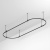 Основание ART-APRIORI-OVAL-ROD-400-3000x1000 (BK) (Arlight, IP20 Металл, 3 года)