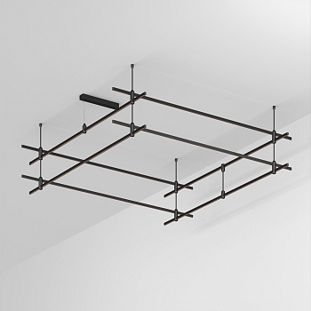 Основание ART-APRIORI-QUADRAT-2-ROD-400-2000x2000 (BK) (Arlight, IP20 Металл, 3 года)