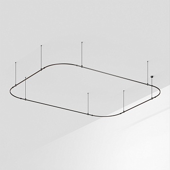 Основание ART-APRIORI-RECTANGLE-SOFT-ROD-800-4500x3500 (BK) (Arlight, IP20 Металл, 3 года)