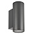 Светильник LGD-FORMA-WALL-TWIN-R90-2x12W Warm2700 (GR, 44 deg, 230V) (Arlight, IP54 Металл, 3 года)