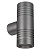 Светильник LGD-RAY-WALL-TWIN-R46-2x3W Warm3000 (GR, 24 deg, 230V) (Arlight, IP65 Металл, 3 года)