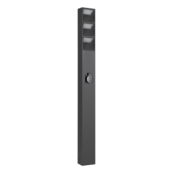 Светильник LGD-TILLIS-BOLL-SOCKET-H900-12W Warm3000 (GR, 92 deg, 230V) (Arlight, IP54 Металл, 3 года)