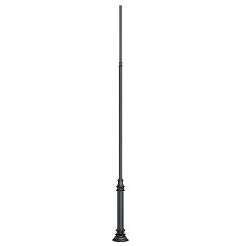 Опора фланцевая OXOR-OT3-DE-D160-L4000 (BK) (Arlight, Сталь)