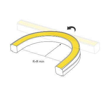 Светодиодная лента герметичная SPI WAVE-SIDE-DOUBLE-BM168-16x15mm 24V RGBW-Day (15 W/m, IP67, 5m, wire x1) (Arlight, Вывод боковой, 5 лет)