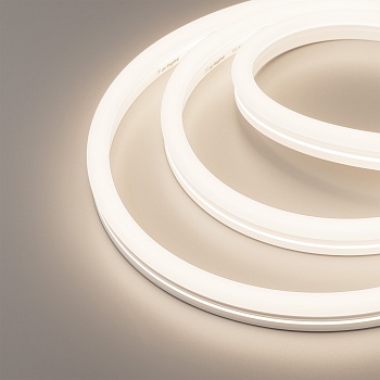 Светодиодная лента герметичная MOONLIGHT-SIDE-X336-12x24mm 230V Warm3500 (11 W/m, IP65, 50m, wire x1) (Arlight, Грибовидная форма)