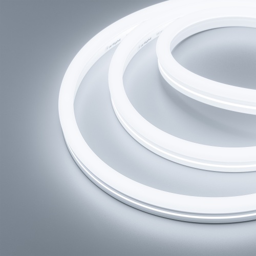 Светодиодная лента герметичная MOONLIGHT-SIDE-X336-12x24mm 230V White6500 (11 W/m, IP65, 50m, wire x1) (Arlight, Грибовидная форма)