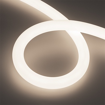 Светодиодная лента герметичная MOONLIGHT-TOP-A336-D30mm 24V Day4000 (14.4 W/m, IP65, 5m, wire x1) (Arlight, Вывод прямой, 3 года)