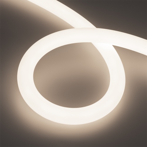 Светодиодная лента герметичная MOONLIGHT-TOP-A336-D30mm 24V Day4000 (14.4 W/m, IP65, 5m, wire x1) (Arlight, Вывод прямой, 3 года)