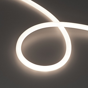Светодиодная лента герметичная MOONLIGHT-TOP-M560-D13mm 24V Day4000 360deg (8.6 W/m, IP65, 5m, wire x1) (Arlight, Вывод прямой, 3 года)