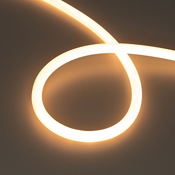 Светодиодная лента герметичная MOONLIGHT-TOP-M560-D13mm 24V Warm2300 360deg (8.6 W/m, IP65, 5m, wire x1) (Arlight, Вывод прямой, 3 года)