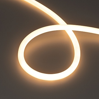 Светодиодная лента герметичная MOONLIGHT-TOP-M560-D13mm 24V Warm2700 360deg (8.6 W/m, IP65, 5m, wire x1) (Arlight, Вывод прямой, 3 года)