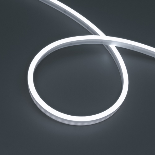 Светодиодная лента герметичная WAVE-SIDE-PU-A120-06x12mm 24V White5700 (8 W/m, IP68, 1m, wire x1) (Arlight, Вывод прямой, 3 года)