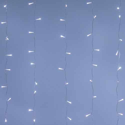 Светодиодная гирлянда ARD-CURTAIN-HOME-2000x2500-CLEAR-300LED White (230V, 12W) (Ardecoled, IP20)