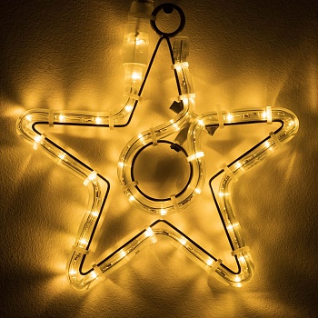 Фигура светодиодная ARD-STAR-M4-200x220-36LED Warm (230V, 2.5W) (Ardecoled, IP65)