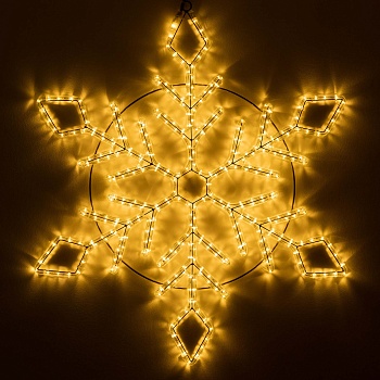 Фигура светодиодная ARD-SNOWFLAKE-M9-900x900-360LED Warm (230V, 22W) (Ardecoled, IP65)