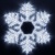 Фигура светодиодная ARD-SNOWFLAKE-M10-1000x900-504LED White (230V, 31W) (Ardecoled, IP65)