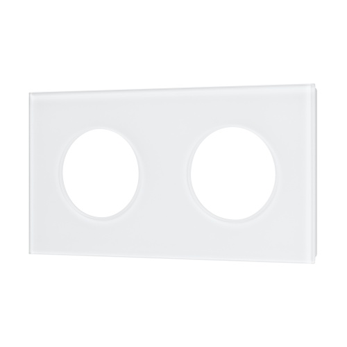 Рамка стеклянная FRM-GLARE-GC-2-WH (Arlight, -)