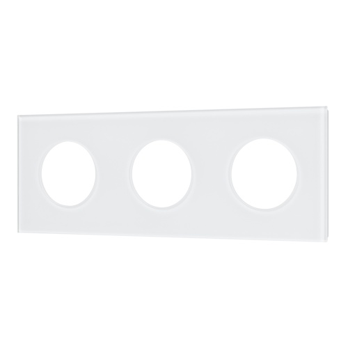 Рамка стеклянная FRM-GLARE-GC-3-WH (Arlight, -)