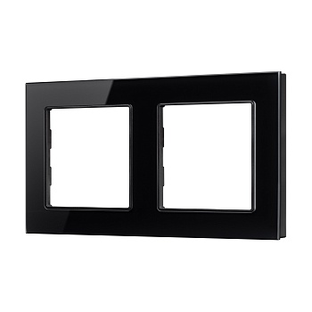 Рамка стеклянная FRM-GLARE-GS-2-BK (Arlight, -)