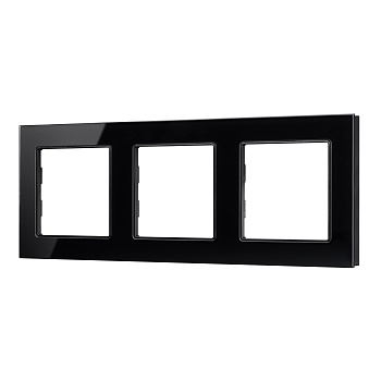 Рамка стеклянная FRM-GLARE-GS-3-BK (Arlight, -)