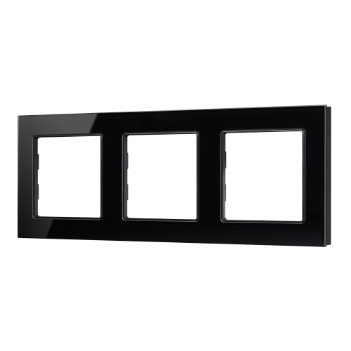 Рамка стеклянная FRM-GLARE-GS-3-BK (Arlight, -)