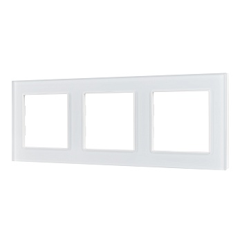 Рамка стеклянная FRM-GLARE-GS-3-WH (Arlight, -)