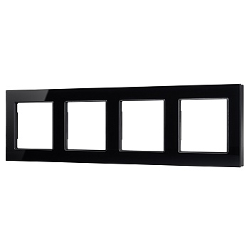 Рамка стеклянная FRM-GLARE-GS-4-BK (Arlight, -)