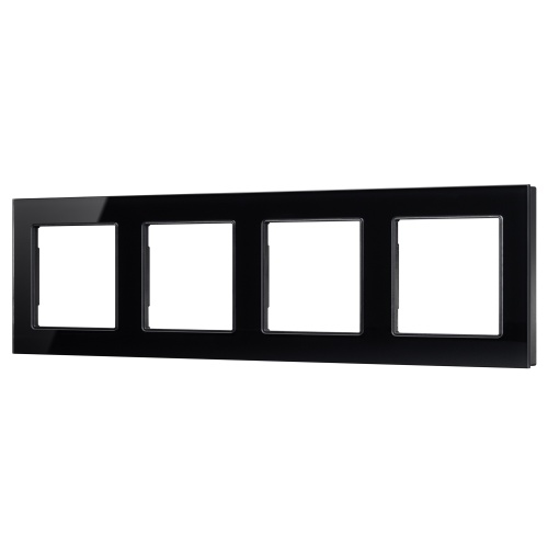 Рамка стеклянная FRM-GLARE-GS-4-BK (Arlight, -)