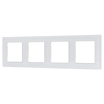 Рамка стеклянная FRM-GLARE-GS-4-WH (Arlight, -)