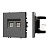 Механизм сдвоенной компьютерной розетки SCT-NOBE-MPC2-SFPL-GR (RJ-45, CAT6) (Arlight, Серый базальт)