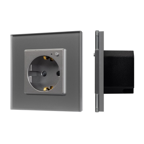 Розетка электрическая с Zigbee управлением SCT-OMALI-EUZB1-PL-GR (240V, 16A, Zigbee) (Arlight, -)