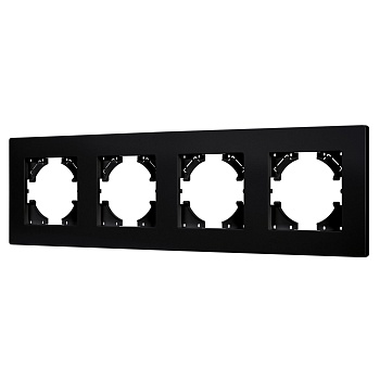 Рамка пластиковая FRM-PERIO-PL-4-BK (Arlight, -)