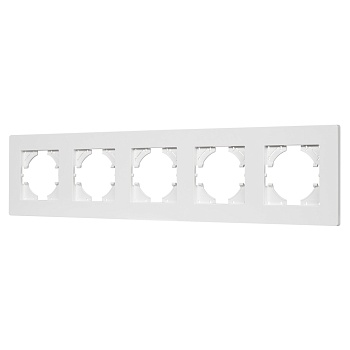 Рамка пластиковая FRM-PERIO-PL-5-WH (Arlight, -)