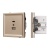 Механизм USB розетки SCT-TENDO-MUAC-PL-GD (5V, 3A, QC3) (Arlight, Песочный) Механизм USB розетки SCT-TENDO-MUAC-PL-GD (5V, 3A, QC3) (Arlight, Песочный)