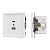 Механизм USB розетки SCT-TENDO-MUAC-PL-WH (5V, 3A, QC3) (Arlight, Белый)