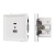 Механизм USB розетки SCT-TENDO-MUAC-SFPL-WH (5V, 3A, QC3) (Arlight, Матовый белый)