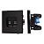 Механизм компьютерной розетки двойной SCT-TENDO-MPC2-PL-BK (RJ-45, CAT6) (Arlight, Черный)