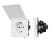 Механизм розетки влагозащищённый SCT-TENDO-MCP-PL-WH (230V, 16A) (Arlight, Белый) Механизм розетки влагозащищённый SCT-TENDO-MCP-PL-WH (230V, 16A) (Arlight, Белый)