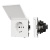 Механизм розетки влагозащищённый SCT-TENDO-MCP-SFPL-WH (230V, 16A) (Arlight, Матовый белый)
