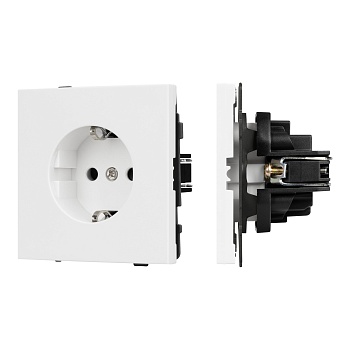 Механизм электрической розетки SCT-TENDO-MEU1-PL-WH (230V, 16A) (Arlight, Белый)